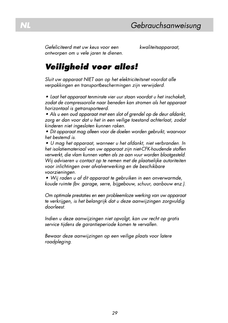 Page 1 de la notice Manuel utilisateur Beko RRN 2260