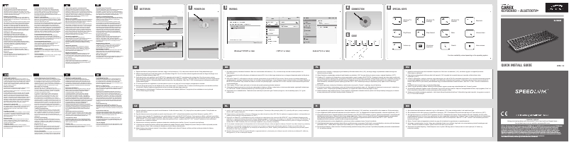 Page 1 de la notice Manuel utilisateur Speed-Link Carex SL-7433-BK