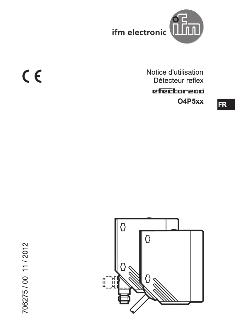 Page 1 de la notice Manuel utilisateur IFM O4P500
