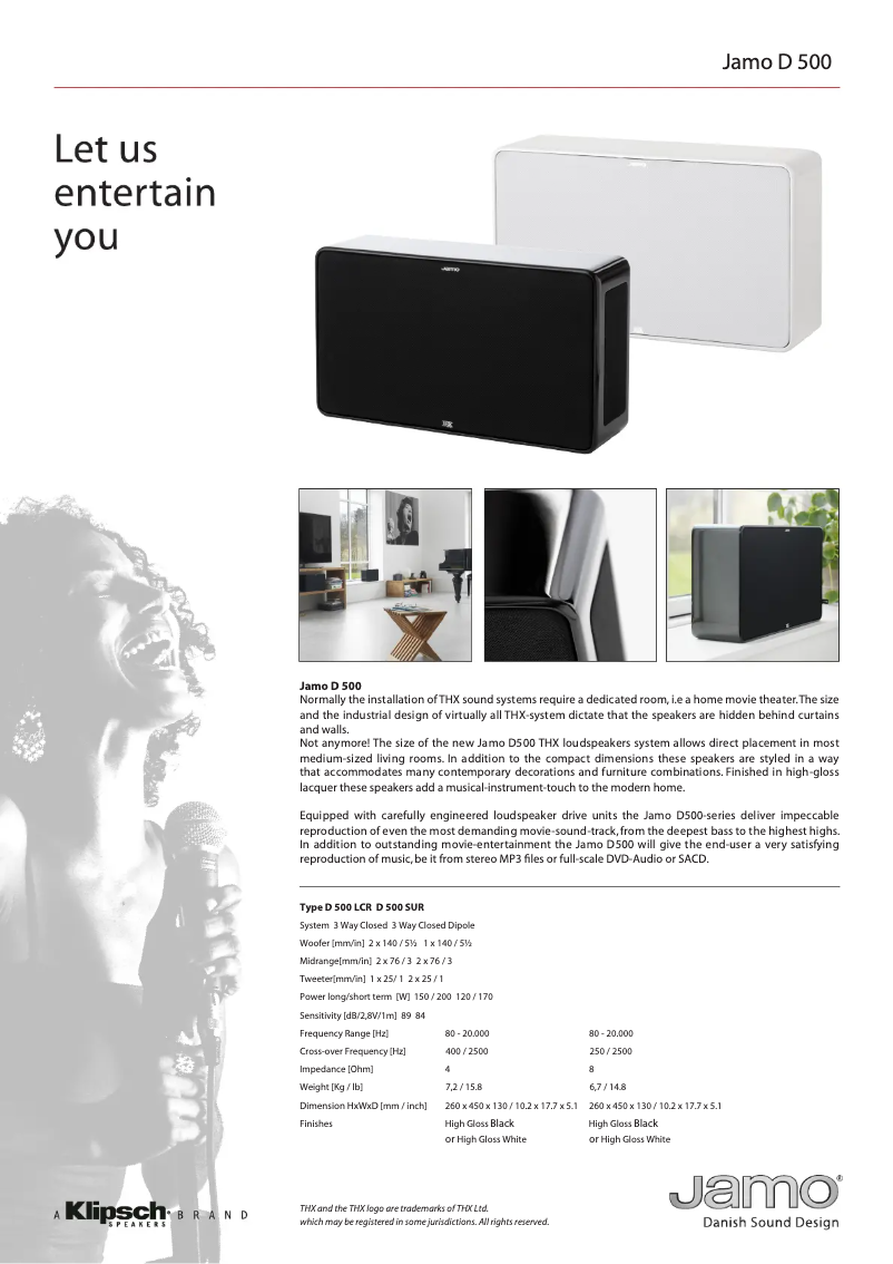 Image de la première page du manuel de l'appareil D 500 LCR