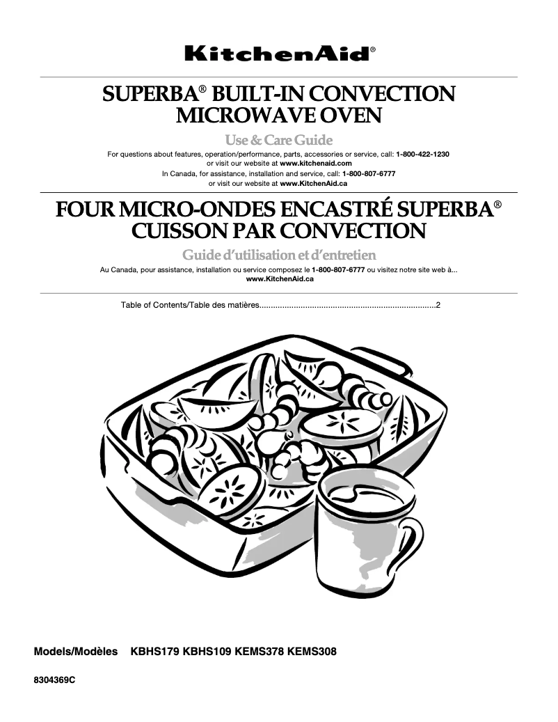 Página 1 del manual Manual de usuario KitchenAid KBHS109SSS
