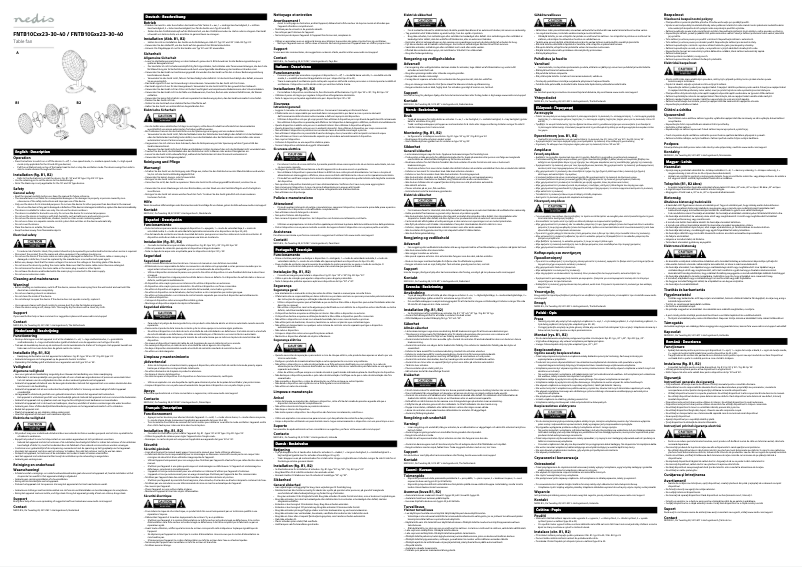 Page n°1 - Manuel utilisateur Nedis FNTB10CWT30P