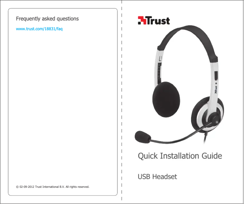 Page n°1 - Manuel utilisateur Trust ComfortFit