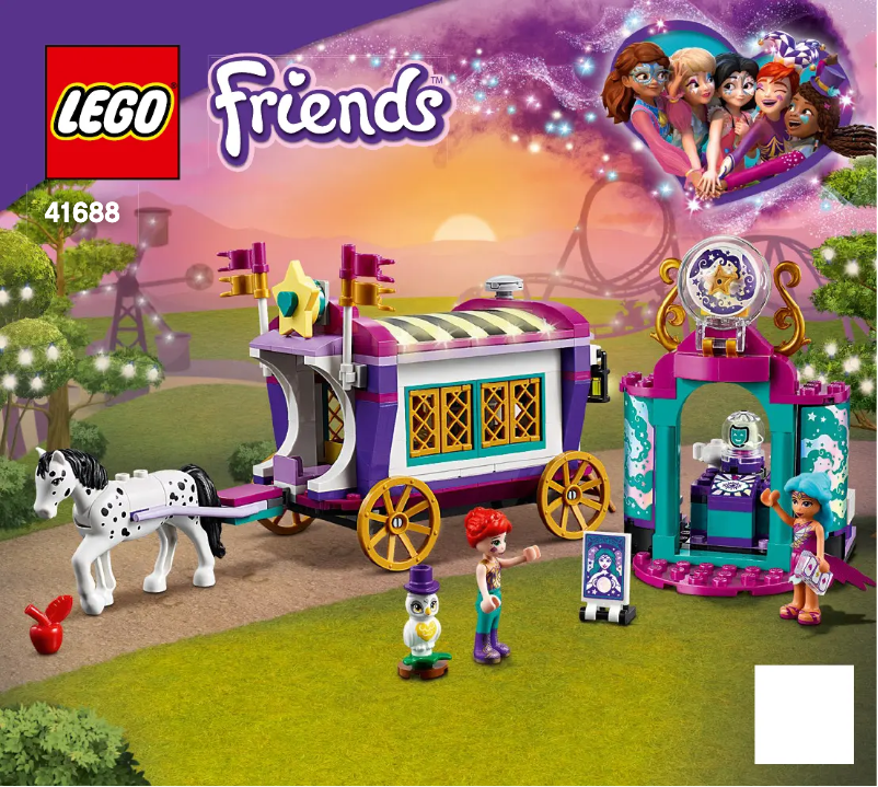 Page 1 de la notice Consignes visuelles Lego Friends 41688