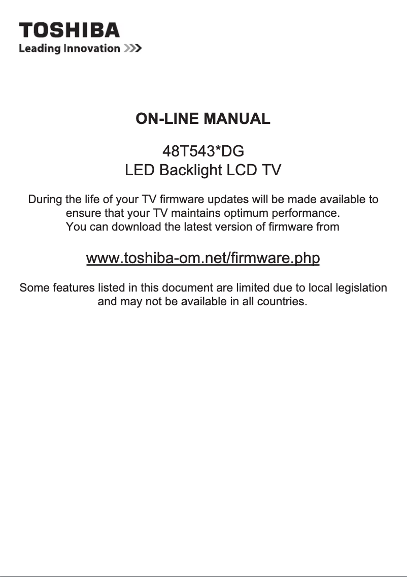 Image de la première page du manuel de l'appareil 48T5435