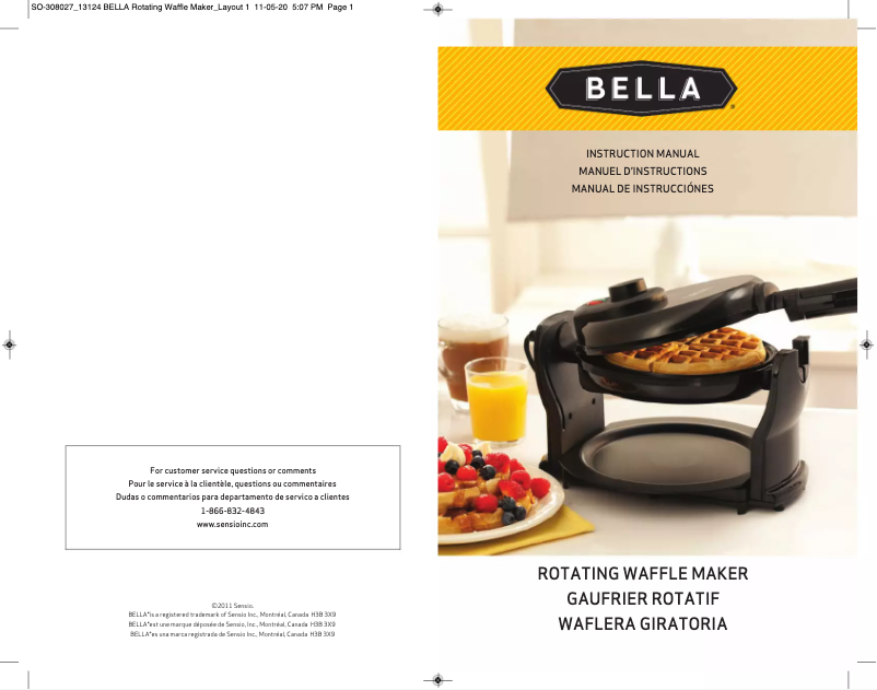 Image de la première page du manuel de l'appareil BLA13591