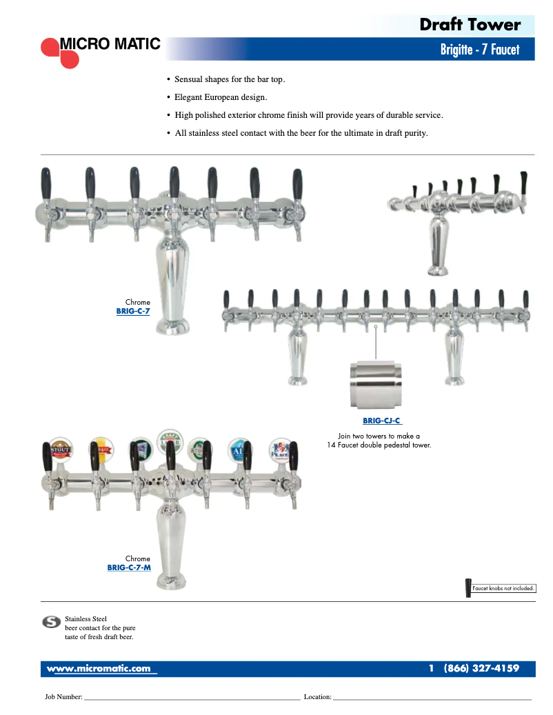 Page 1 de la notice Manuel utilisateur Micro Matic BRIG-7