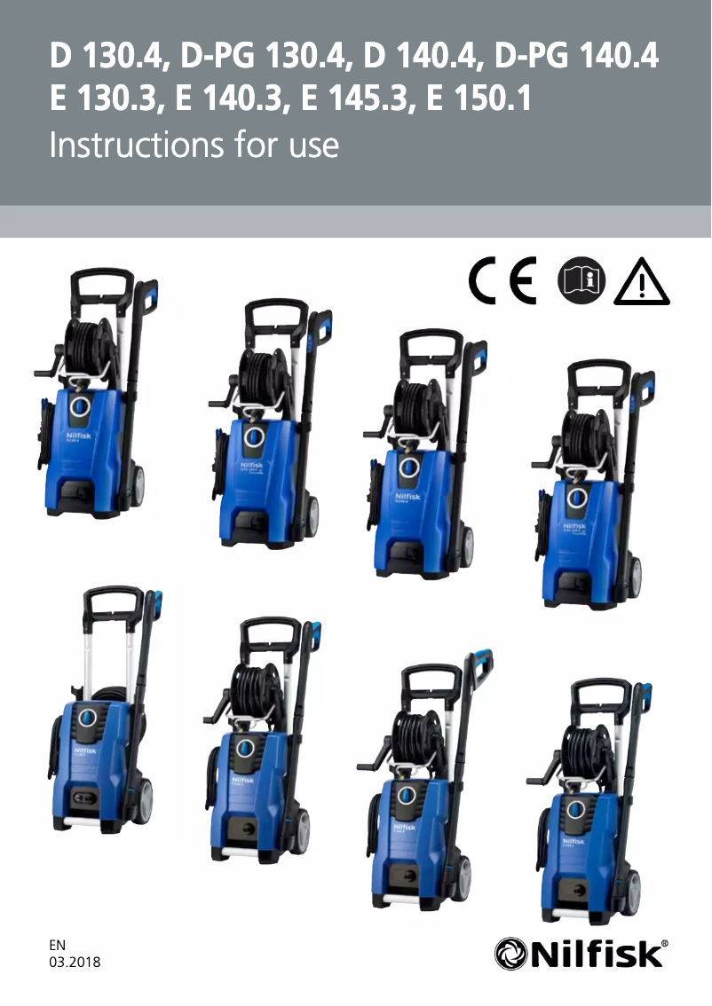Page n°1 - Manuel utilisateur Nilfisk D-PG 140.4-9 X-TRA