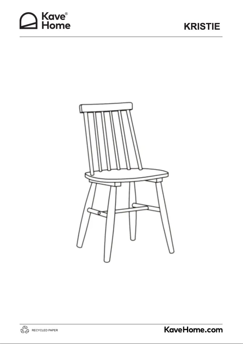 Page 1 de la notice Manuel utilisateur Kave Home Tressia