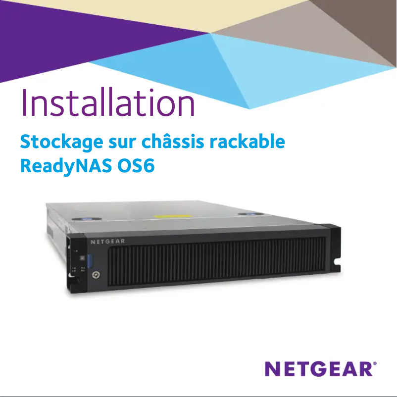 Page 1 de la notice Guide d'installation Netgear ReadyNAS R21241E