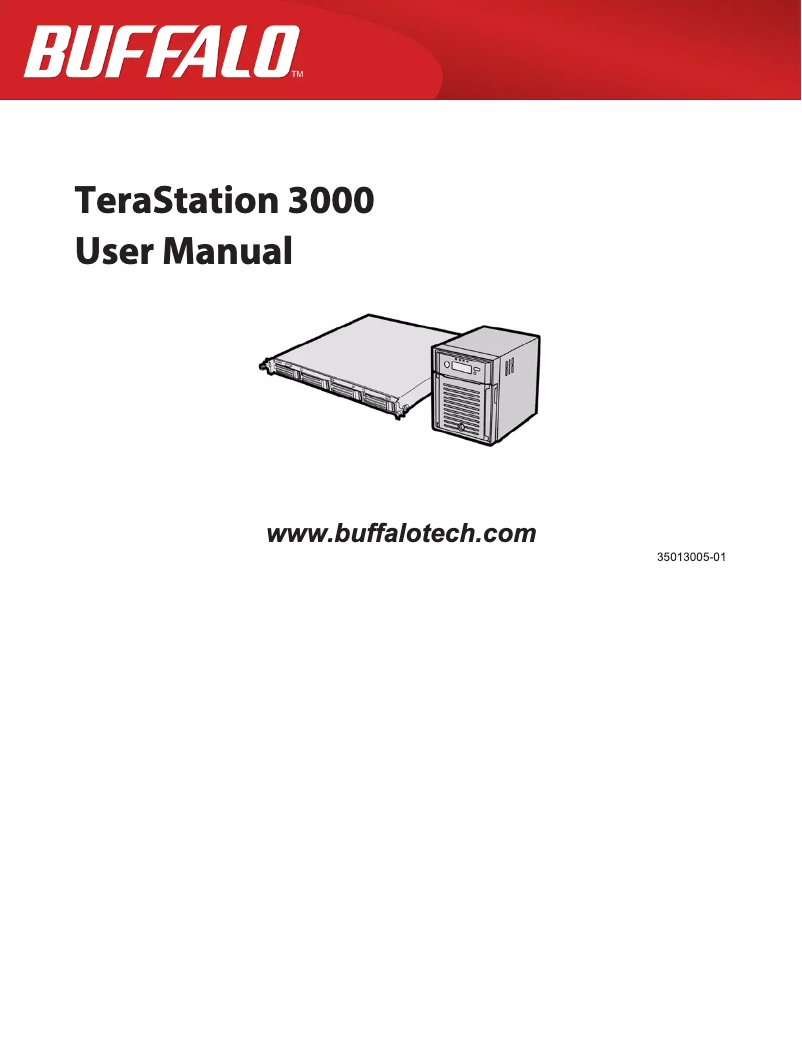 Page 1 de la notice Manuel utilisateur Buffalo TeraStation 3400R