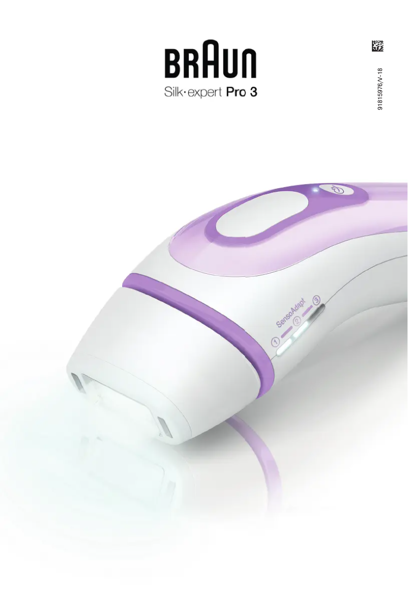 Page n°1 - Manuel utilisateur Braun Silk-expert Pro 3 PL3020