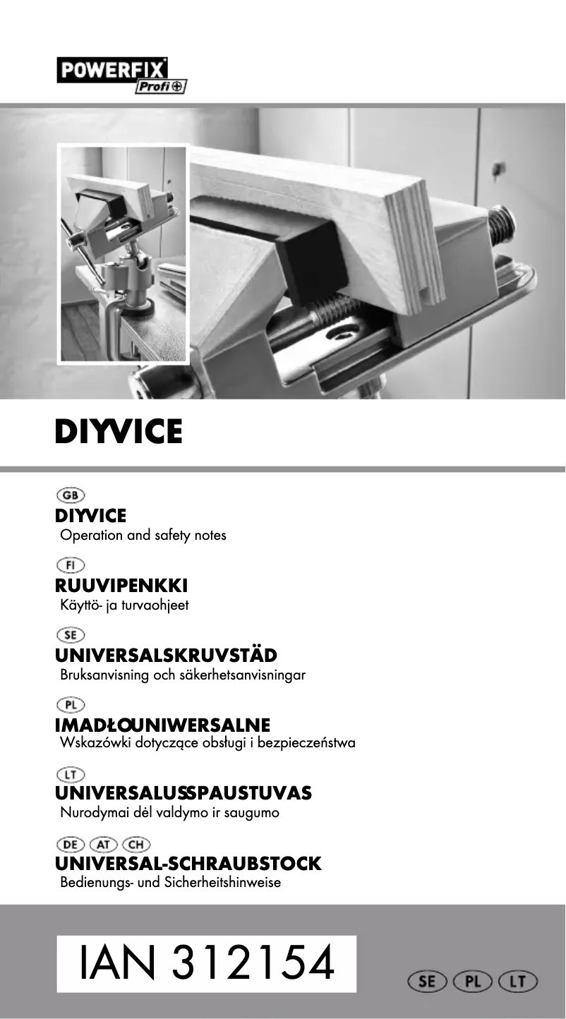 First page image of the manual for IAN 290367