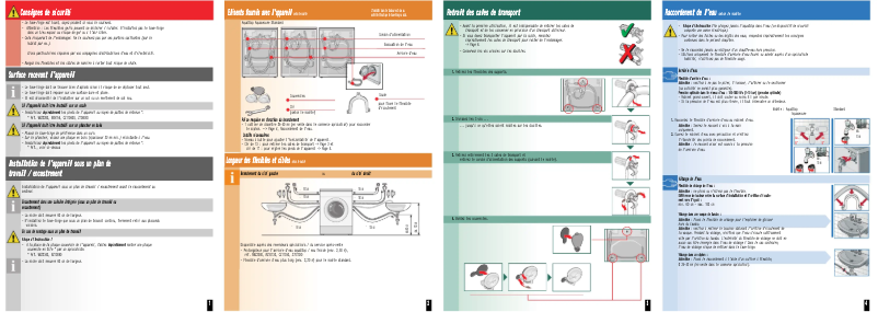 Page n°1 - Guide d'installation Siemens WM16E462FG