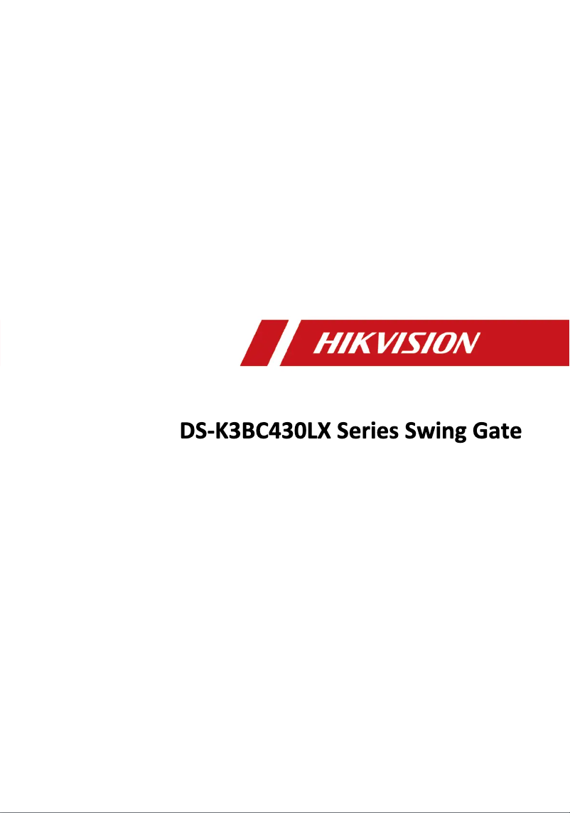 Page 1 de la notice Manuel utilisateur Hikvision DS-K3BC430LX
