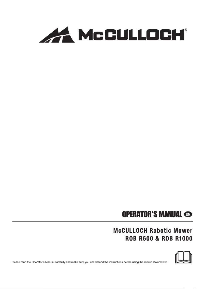 Image de la première page du manuel de l'appareil ROB R600