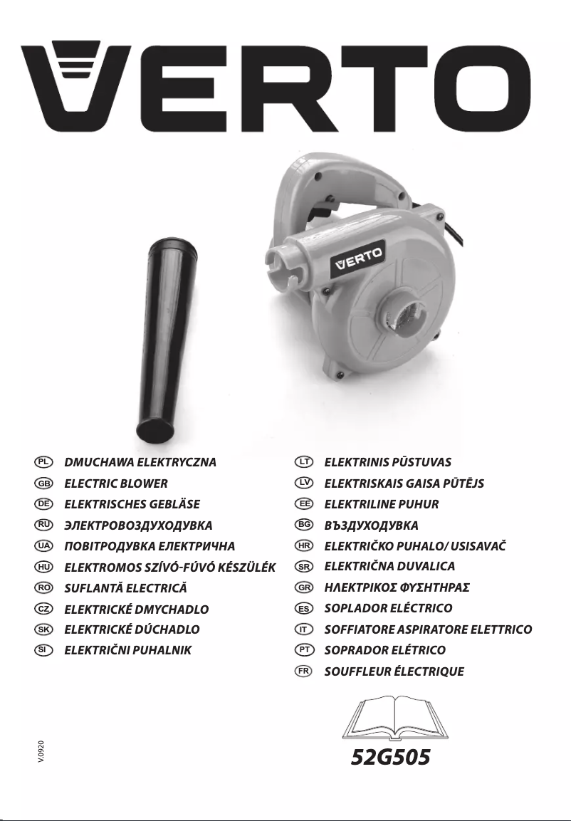 Page n°1 - Manuel utilisateur Verto 52G505