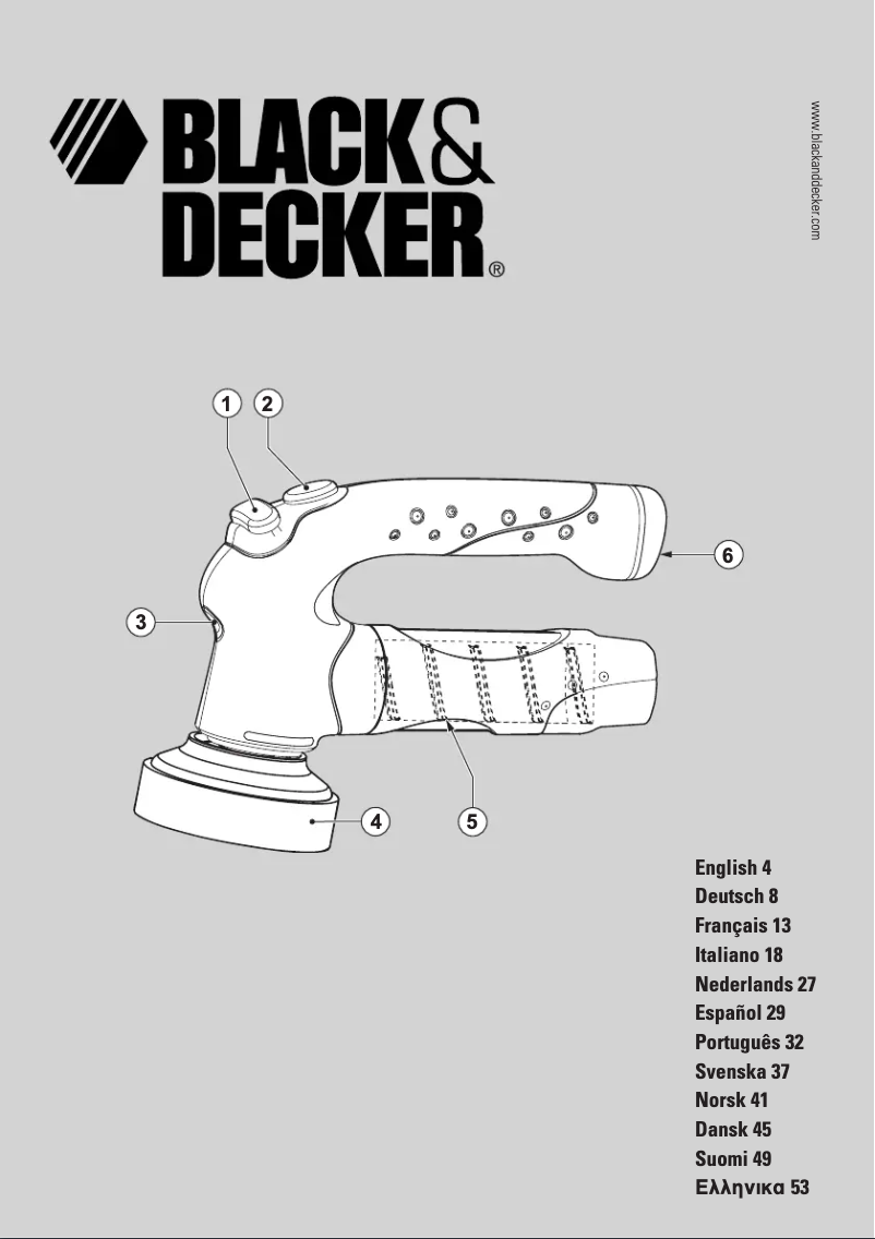 Page 1 de la notice Manuel utilisateur Black & Decker S600