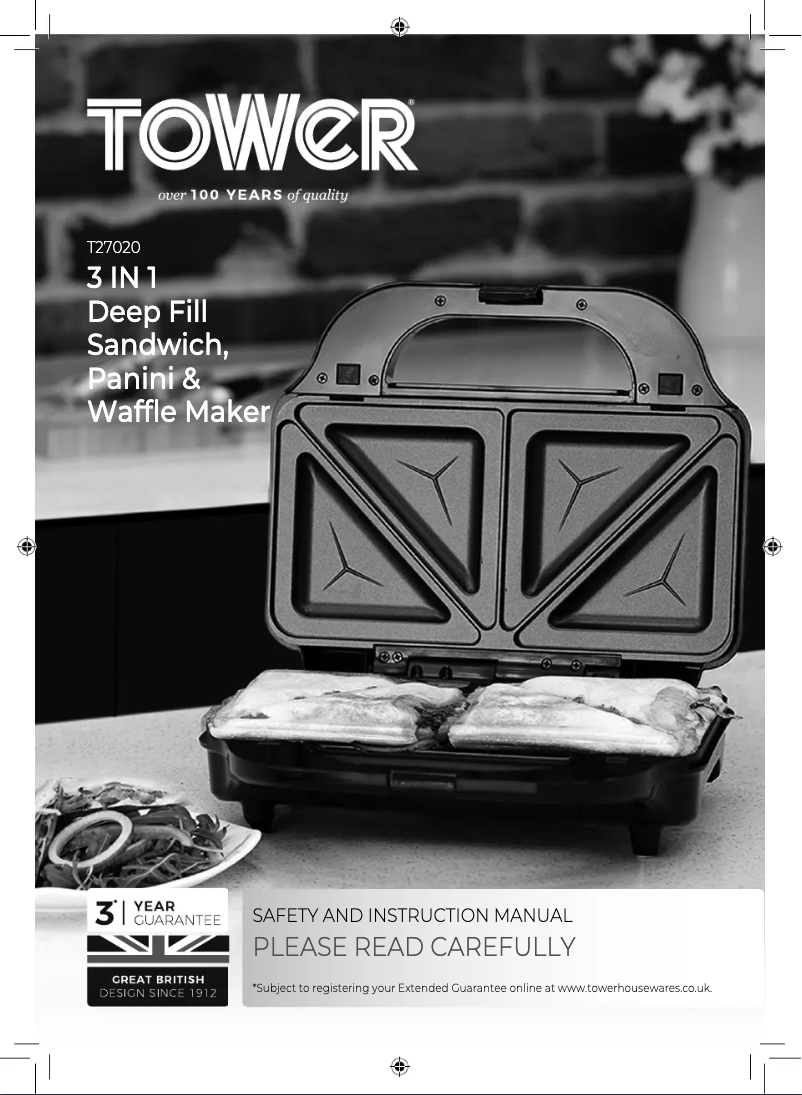 Page 1 de la notice Manuel utilisateur Tower T27020