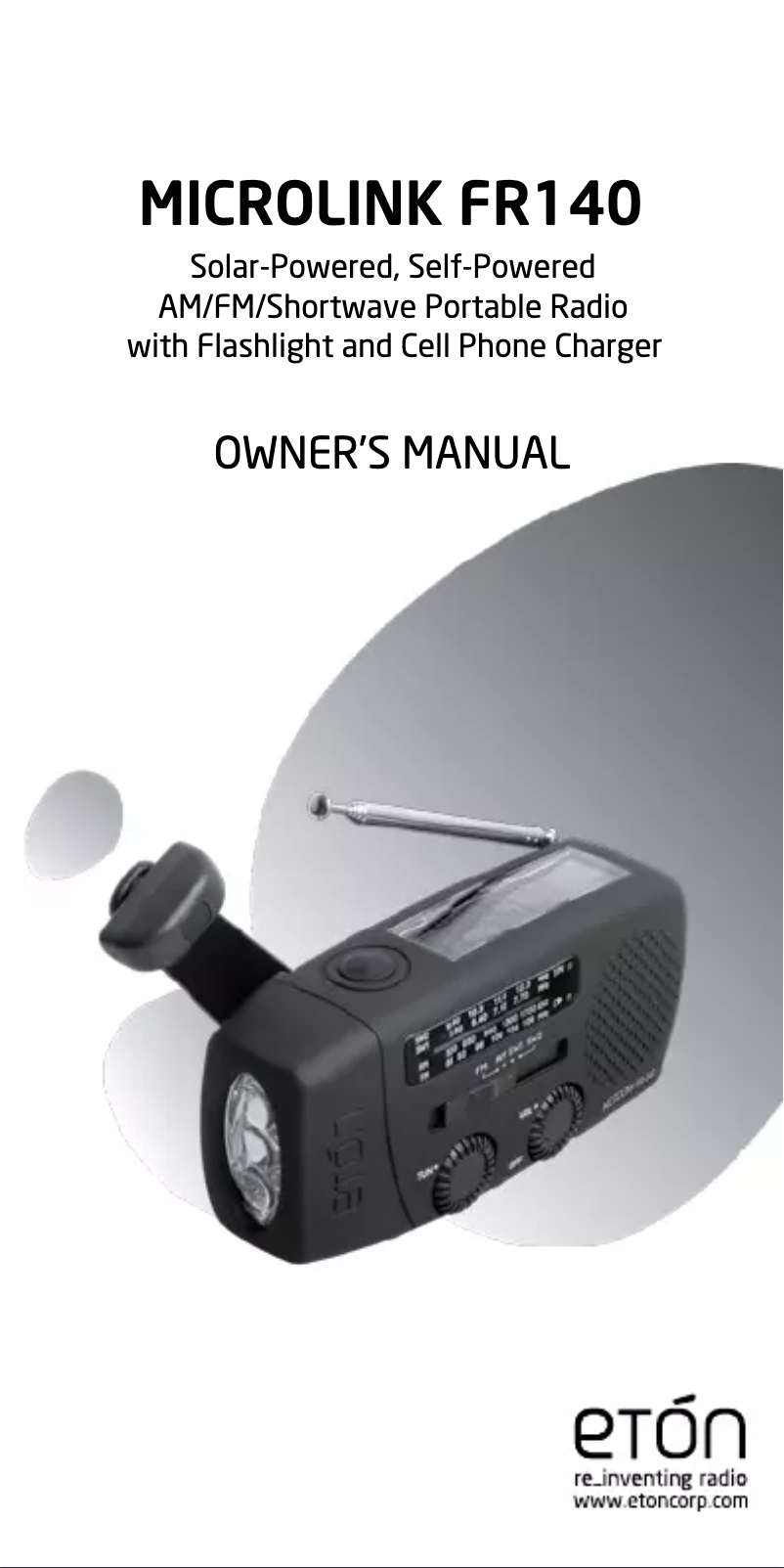 Image de la première page du manuel de l'appareil FR140