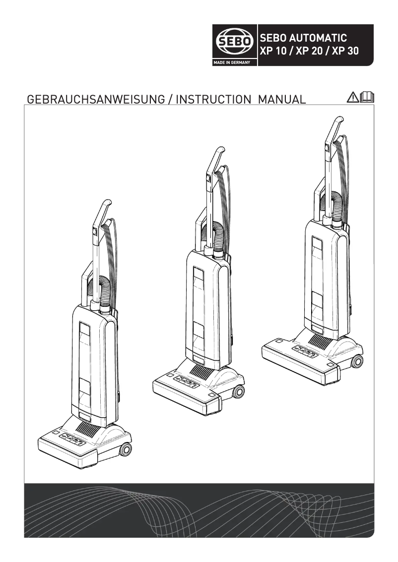 Page 1 de la notice Manuel utilisateur Sebo Airbelt E1 Pet