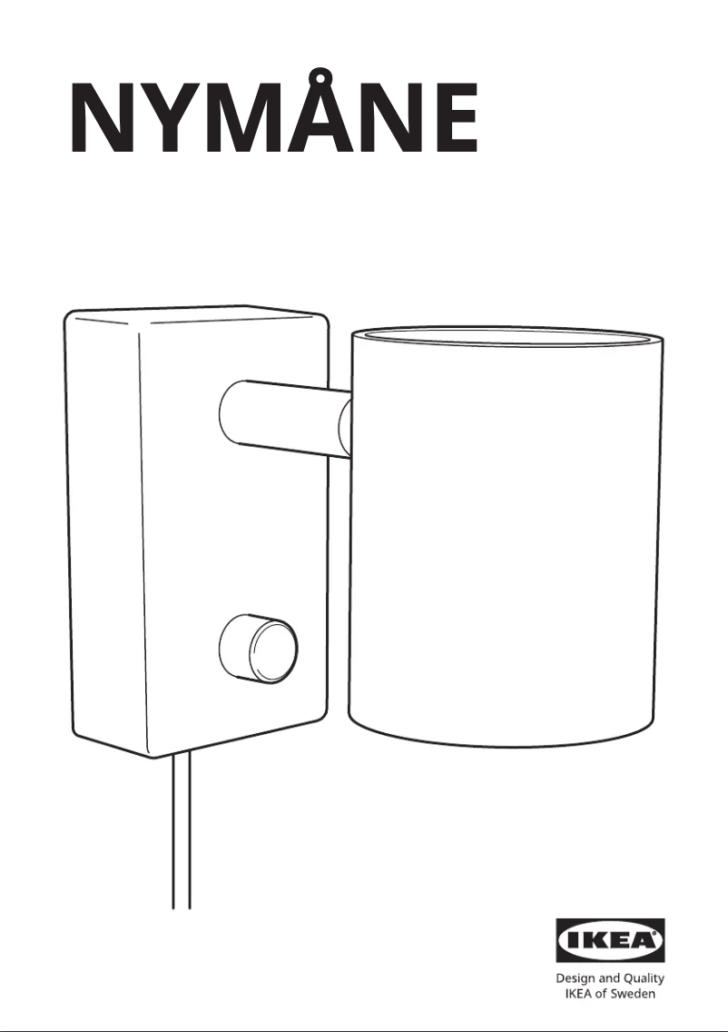 Page 1 de la notice Manuel utilisateur Ikea NYMÅNE 603.569.88