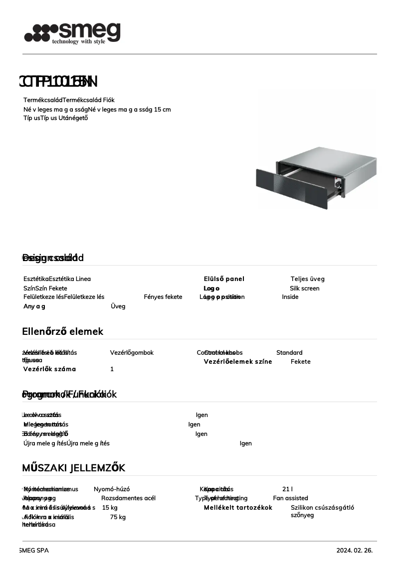 Page n°1 - Manuel utilisateur Smeg CTP1015N