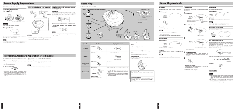 Image de la première page du manuel de l'appareil XL-PG300A