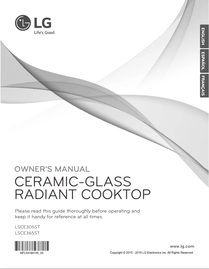 Página 1 del manual Manual de usuario LG LSCE305ST