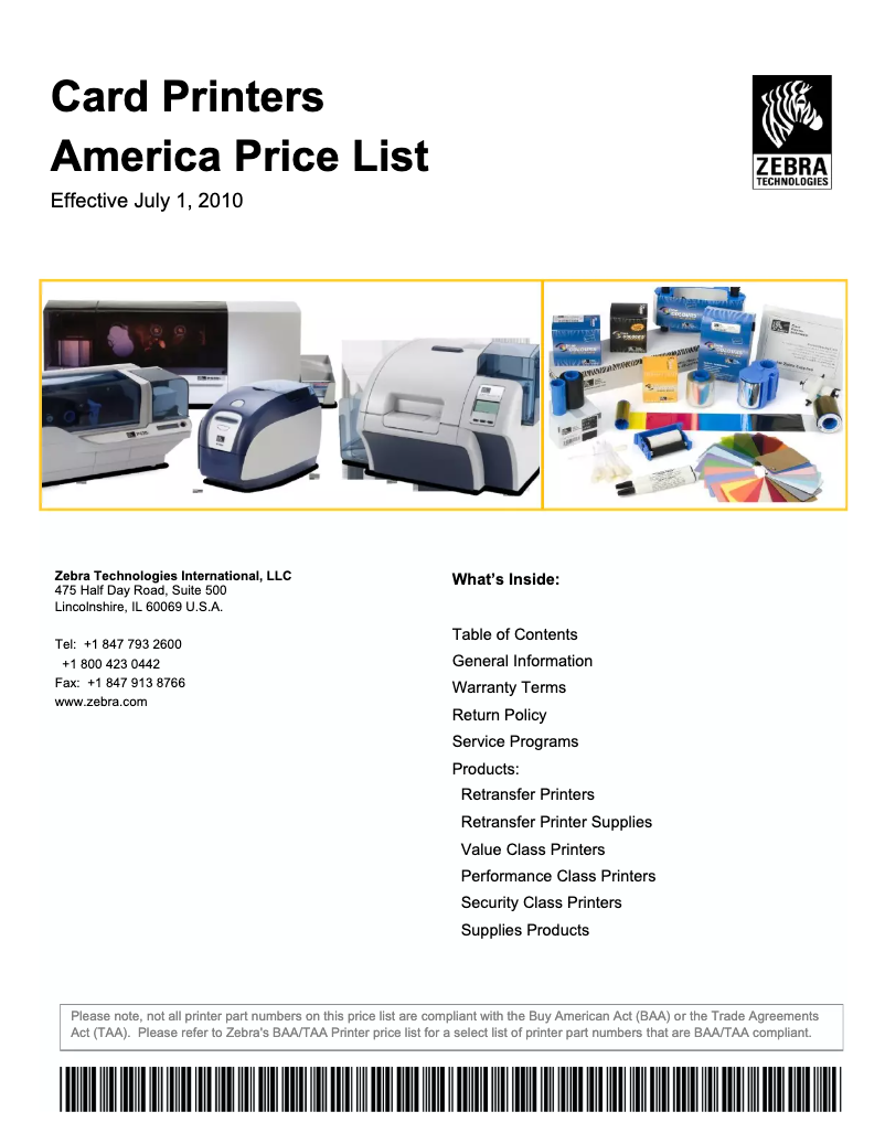 Página 1 del manual Manual de usuario Zebra ZXP Series 8