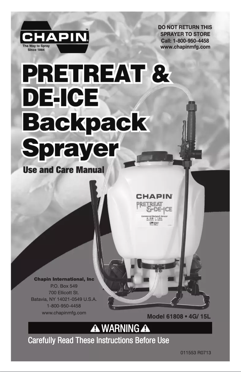 Image de la première page du manuel de l'appareil 61808