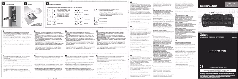Page n°1 - Manuel utilisateur Speedlink SL-6481 Virtuis