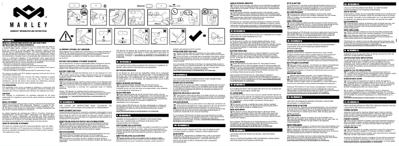 Page 1 de la notice Manuel utilisateur House of Marley No Bounds XL