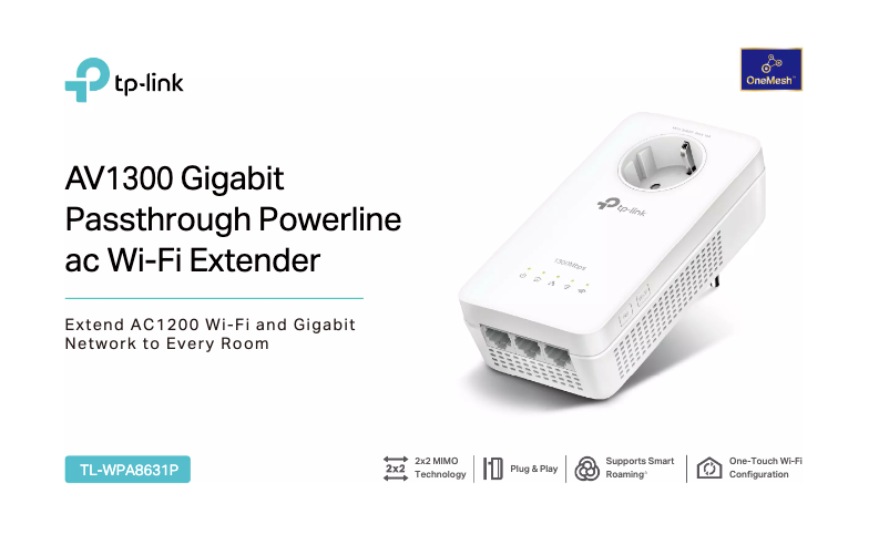 Página 1 del manual Ficha técnica TP-Link TL-WPA8631P