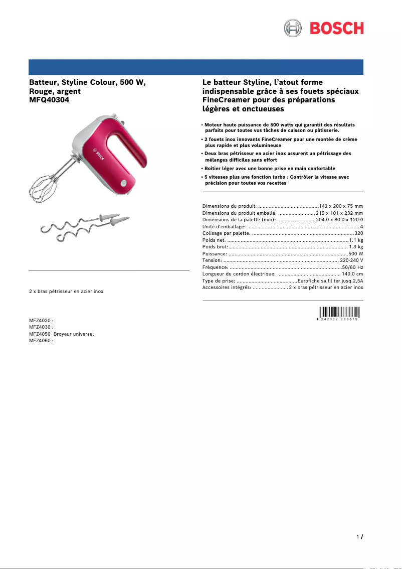 Image de la première page du manuel de l'appareil MFQ40304