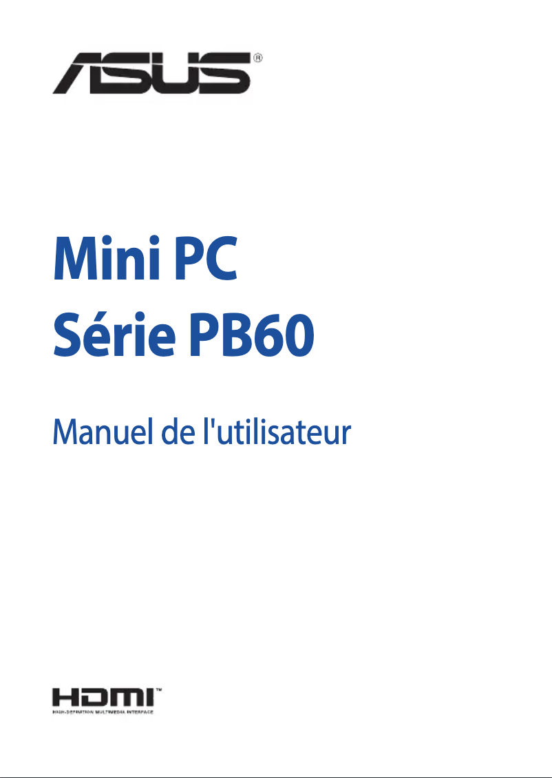 Page 1 de la notice Manuel utilisateur Asus PB60