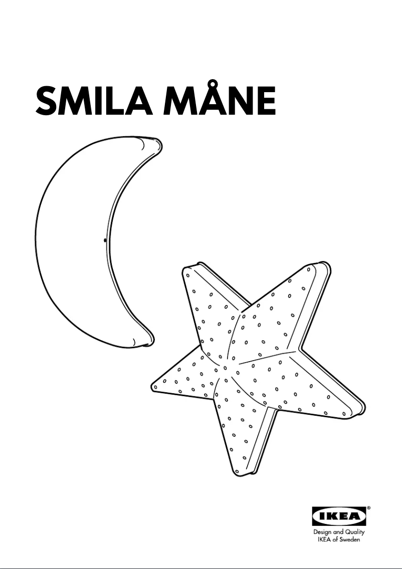 Image de la première page du manuel de l'appareil SMILA STJARNA