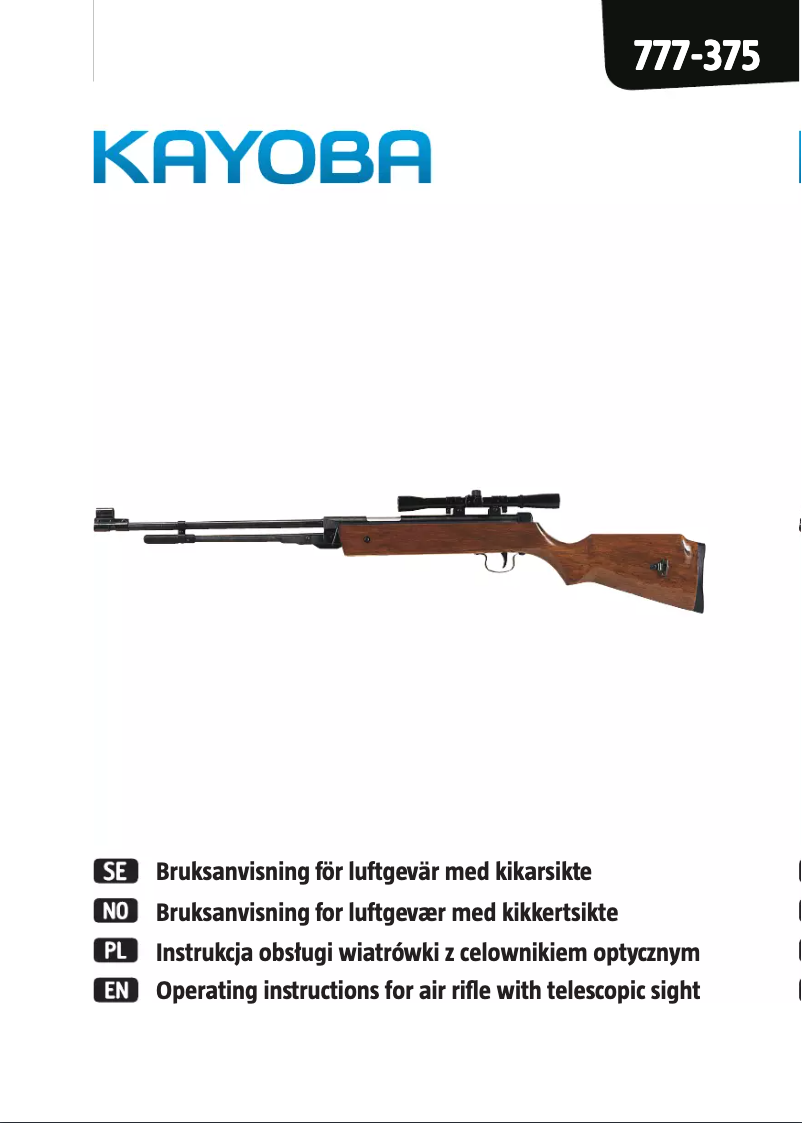 Image de la première page du manuel de l'appareil 777-375