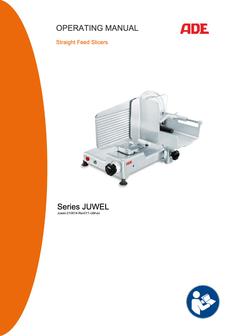 Page n°1 - Manuel utilisateur ADE Juwel 1