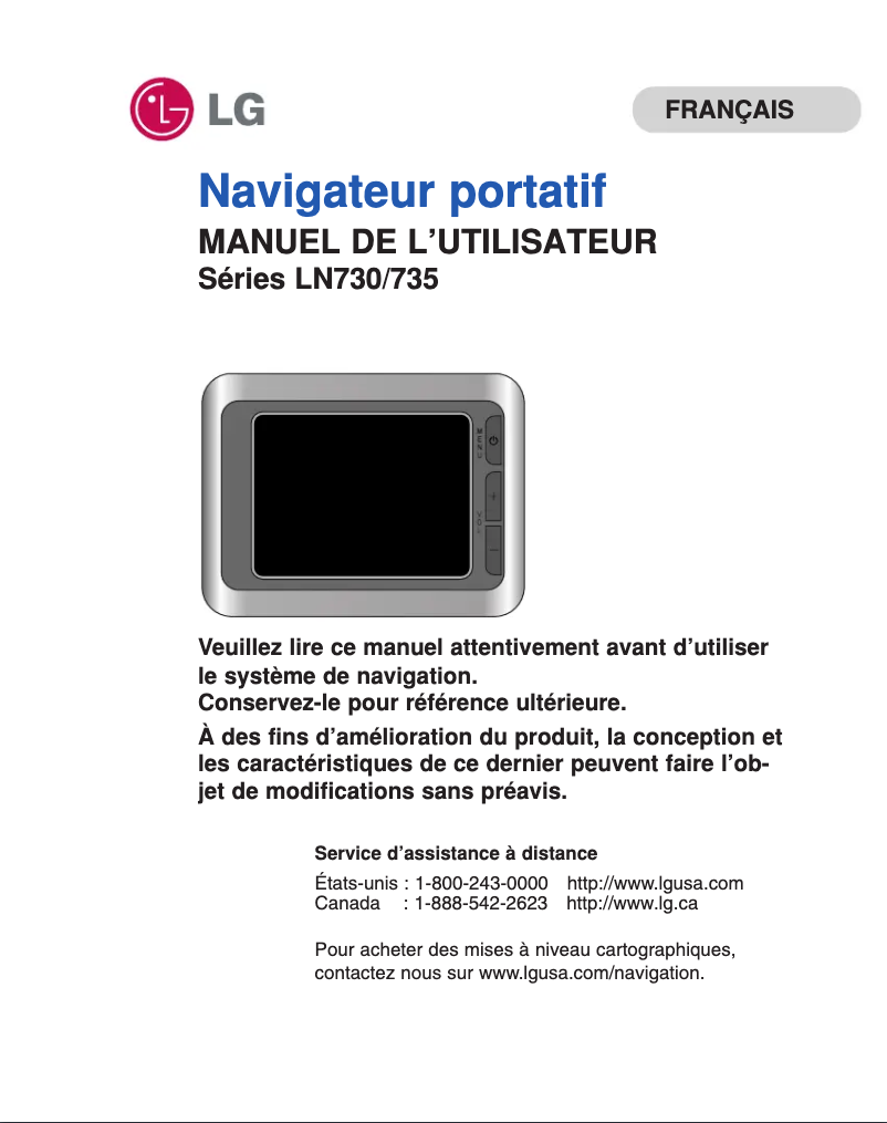Page n°1 - Manuel utilisateur LG LAN-B360N33