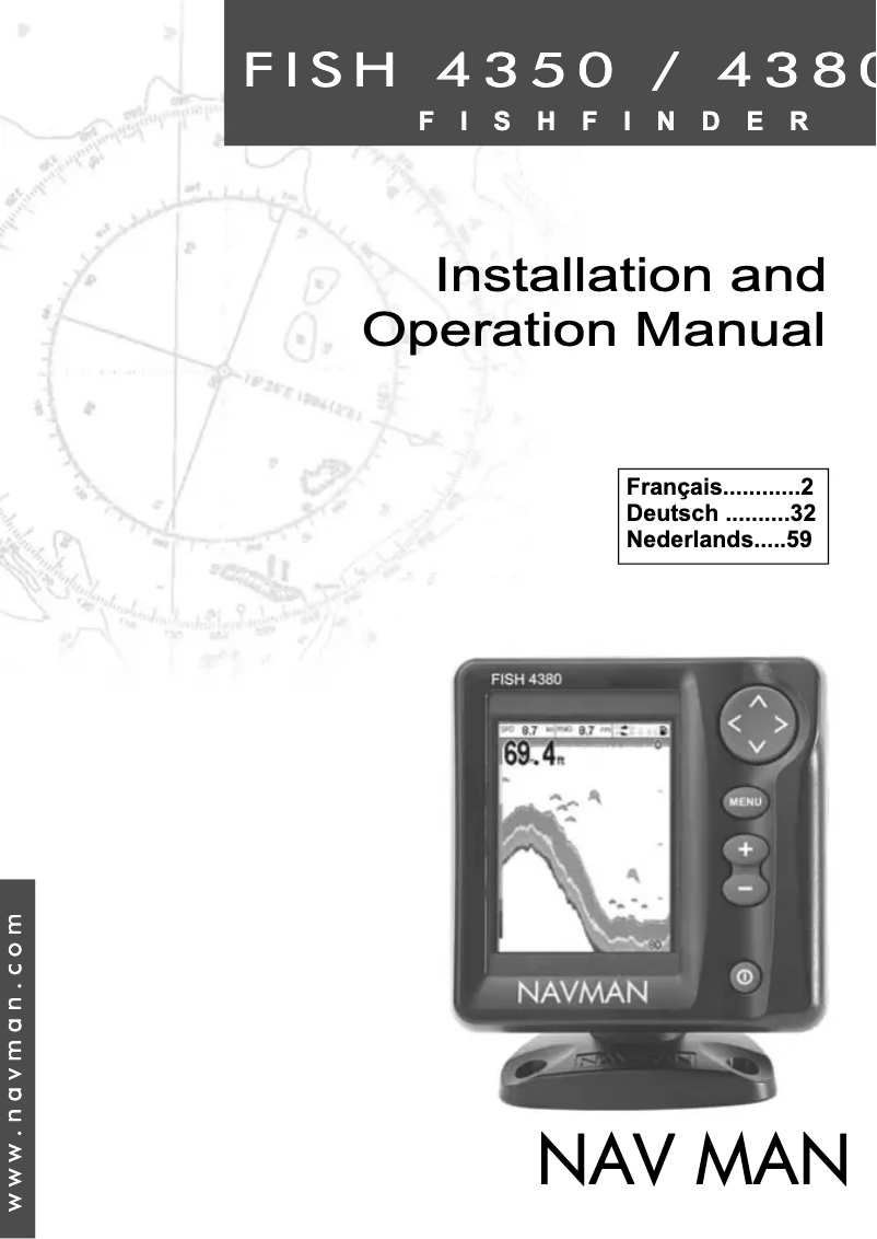 Page n°1 - Manuel utilisateur Navman Fish 4350