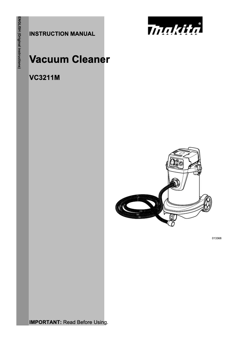 Image de la première page du manuel de l'appareil VC3211M