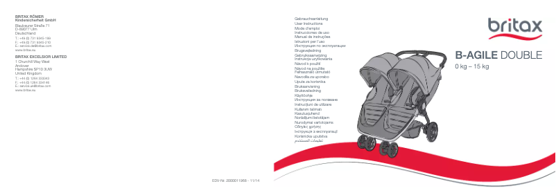 Image de la première page du manuel de l'appareil B-agile Double