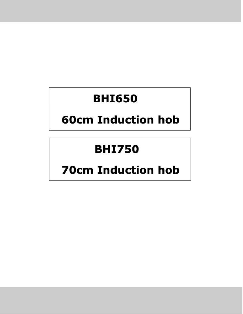 Image de la première page du manuel de l'appareil BHI650