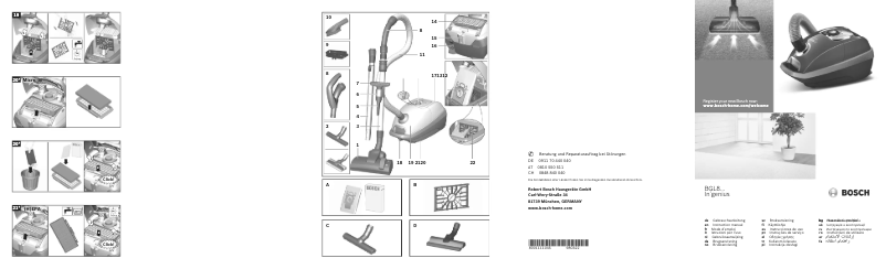 Image de la première page du manuel de l'appareil BGL8PET1