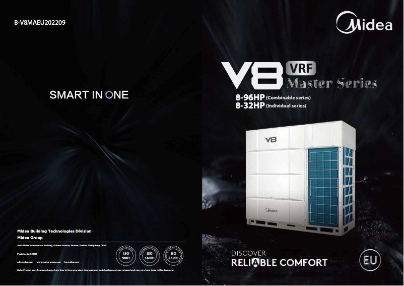 Imagen de la primera página del manual del dispositivo MV8M-123WV2N8