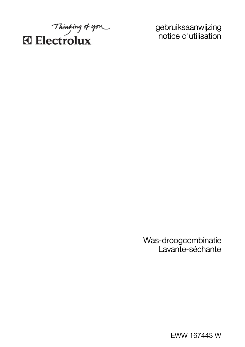 Page n°1 - Manuel utilisateur Electrolux EWW167443W