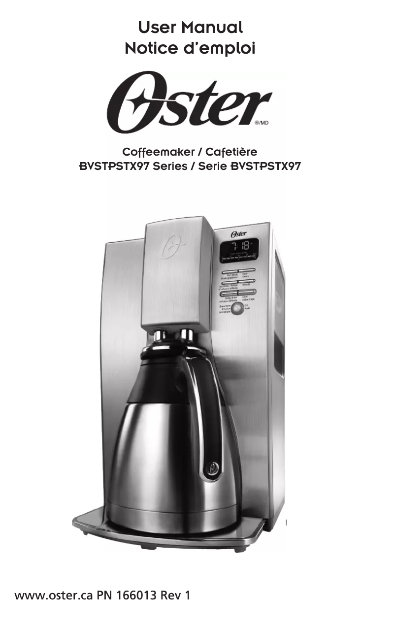 Page 1 de la notice Manuel utilisateur Oster BVSTPSTX95-033