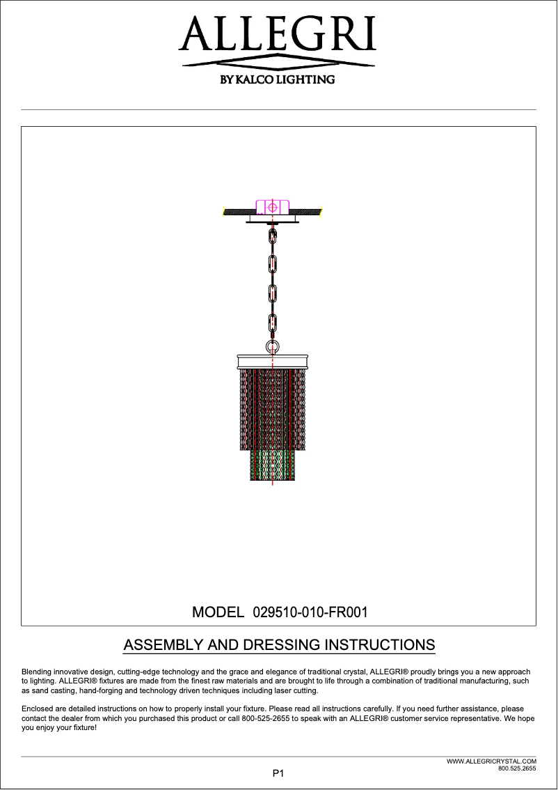 Página 1 del manual Manual de usuario Allegri Savena 029510-010-FR001