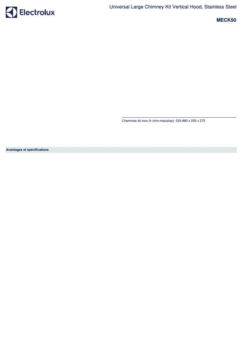 Página 1 del manual Manual de usuario AEG MECK50